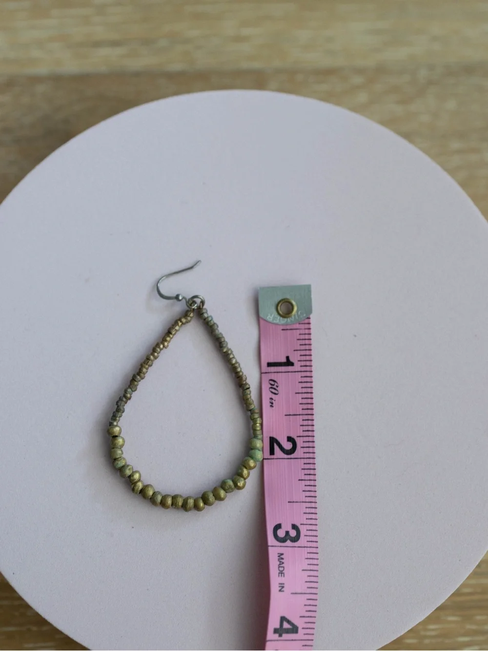 Noonday Collection Olive Beaded Teardrop‎ Earrings